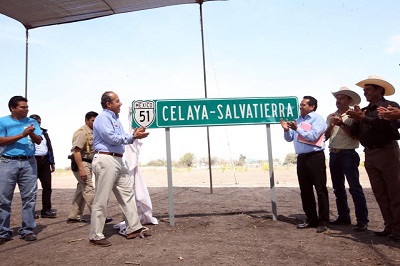 Se Inauguro la carretera Celaya-Salvatierra, se invirtieron 638.6 millones de pesos,