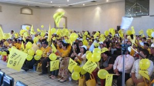 Zambrano y Navarrete tomaron protesta a candidatos y candidatas perredistas