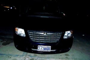 Esta es la camioneta donde transportaba todo lo que al parecer había robado.