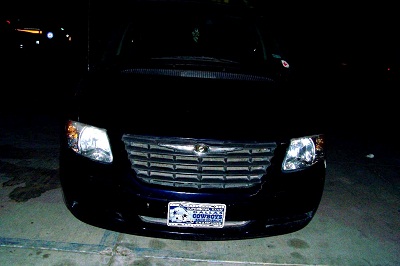 Esta es la camioneta donde transportaba todo lo que al parecer había robado.