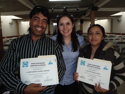 Alejandrina Lanuza entregó reconocimientos a representantes de casilla