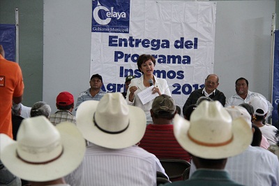 ENTREGAN MÁS DE 700 MIL EN INSUMOS AGRÍCOLAS EN CELAYA