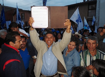 RITO VARGAS VARELA RECIBE LA CONSTANCIA DE MAYORÍA COMO ALCALDE