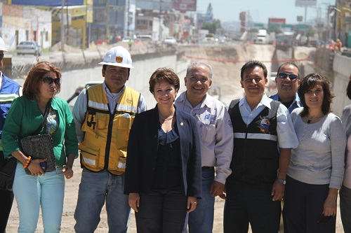 SUPERVISA OBRAS RUBÍ LAURA LÓPEZ ANTES DE  HACER ENTREGA DE ADMINISTRACIÓN