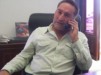 El alcalde Juan Aboytes Vera