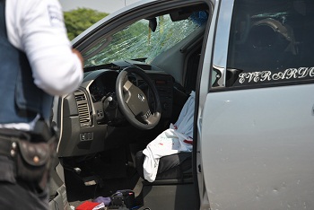 Miguel Ángel López de  40 años, quien murió al instante y el dueño de la camioneta  Eduardo Espino de 52 años de edad, quien fue movilizado gravemente herido y minutos después falleció