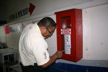 Se reviso la zona de locales y planchas, estacionamiento y administración; así como fondas y sanitarios