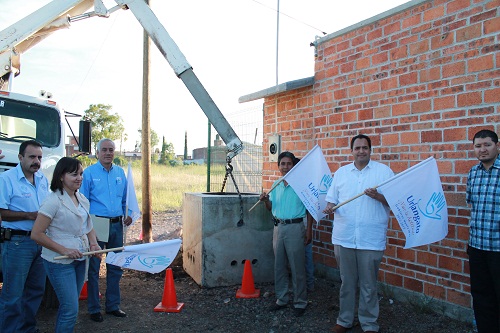 En gira de trabajo por el municipio, el Presidente municipal Luis Ignacio Rosiles del Barrio
