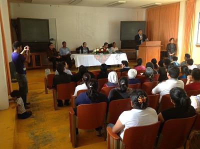 “Siento un profundo orgullo estar hoy frente a Ustedes y ver a jóvenes salvaterrenses comprometidos con generar un estado social armónico donde la equidad de género es lo principal