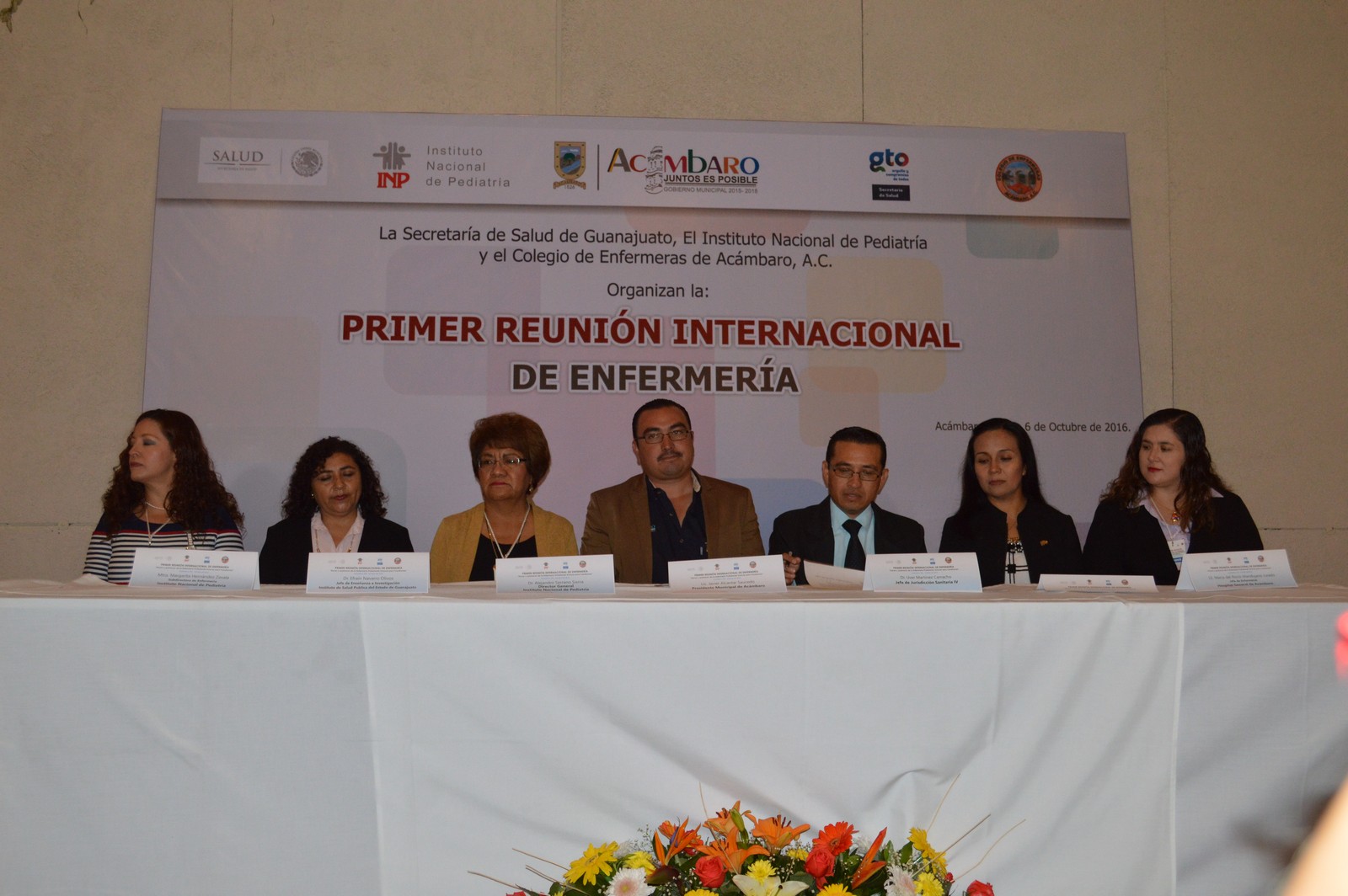 La Reunión Internacional de Enfermería (Innovar para transformar) fue inaugurada por el Lic. Gerardo Javier Alcántar Saucedo, Presidente Municipal, en donde expresó la necesidad de actualización constante en esta noble profesión.