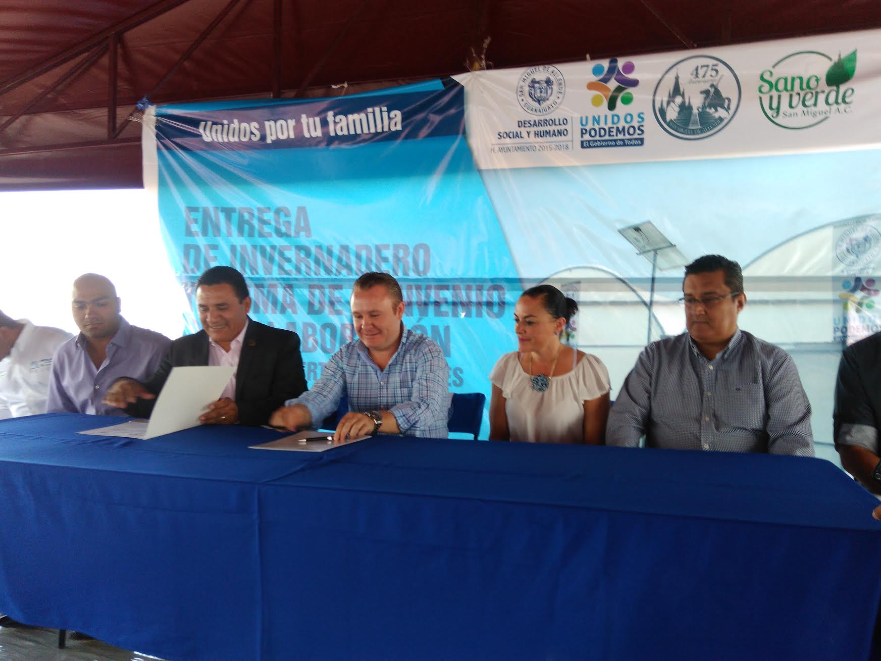 Con la firma de colaboración ahora la Universidad cuenta con otro invernadero